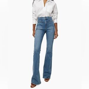 Veronica Beard Beverly Skinny Flare Jeans High rise